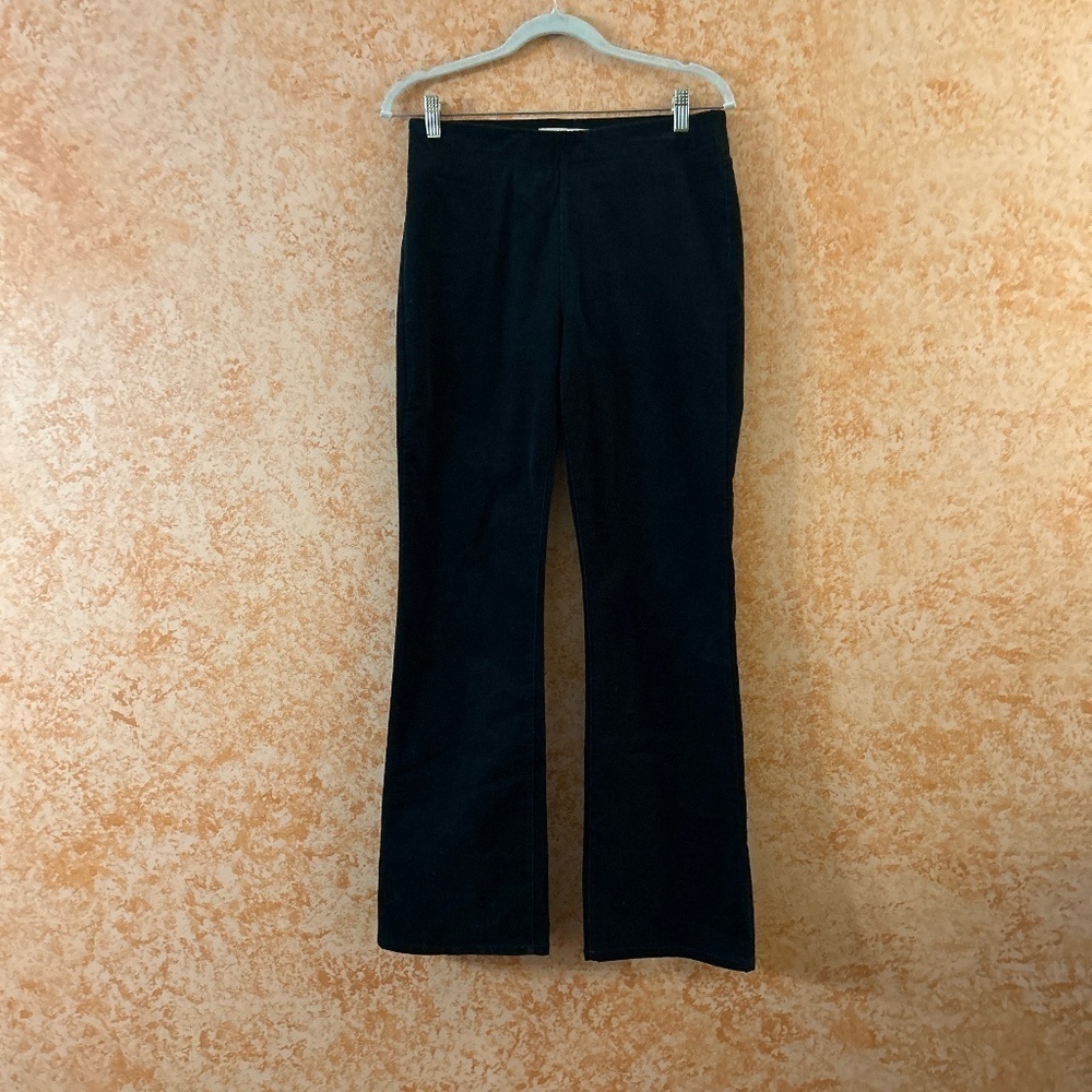 SOFT SURROUNDINGS Dark Green Suede Pull On Pants size Small